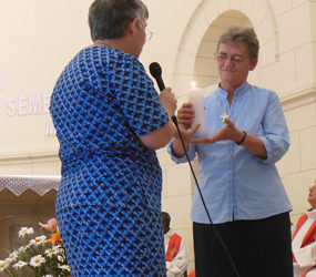 Passation de flambeau à sœur Monica Méléard