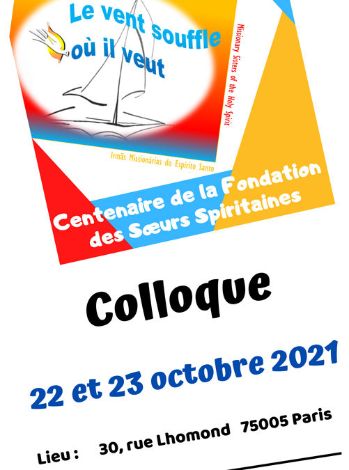 22 et 23 octobre, Colloque des Spiritaines