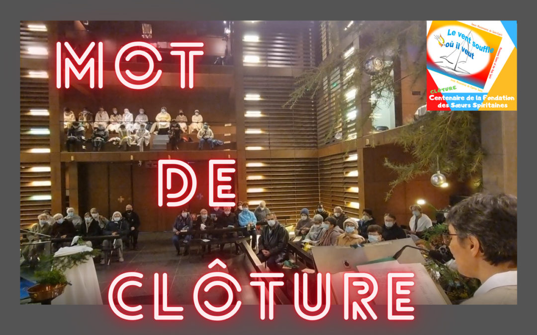 1er Centenaire de Fondation : Mot de clôture de Soeur Olga Fonseca