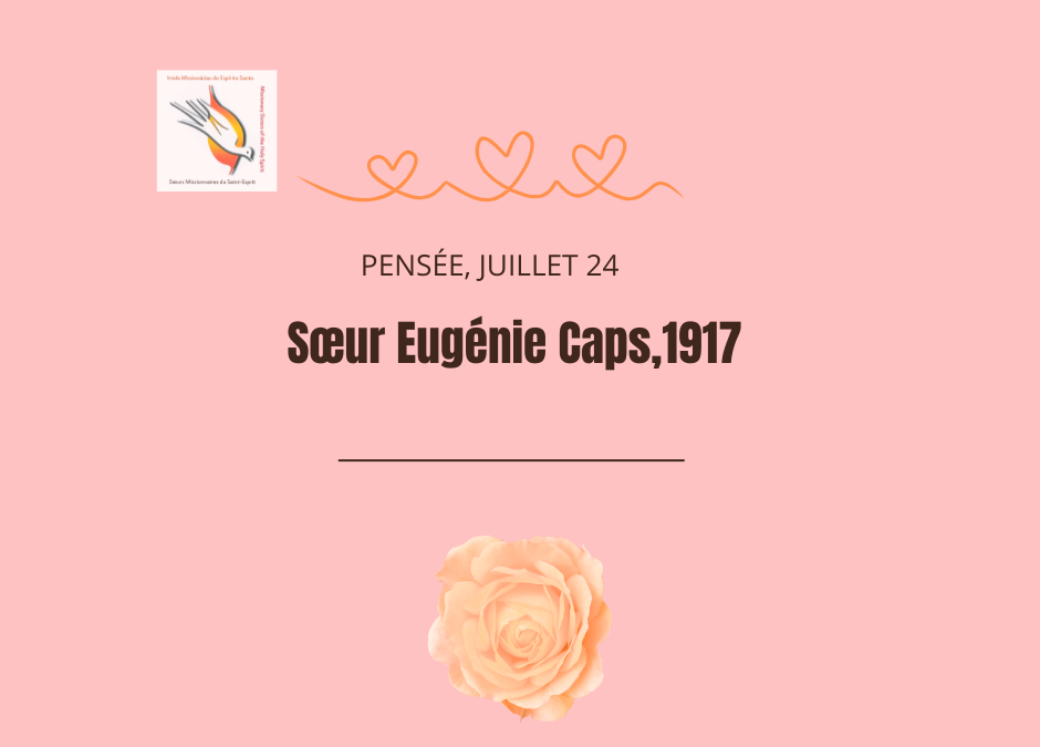La Pensée de Sœur Eugénie Caps