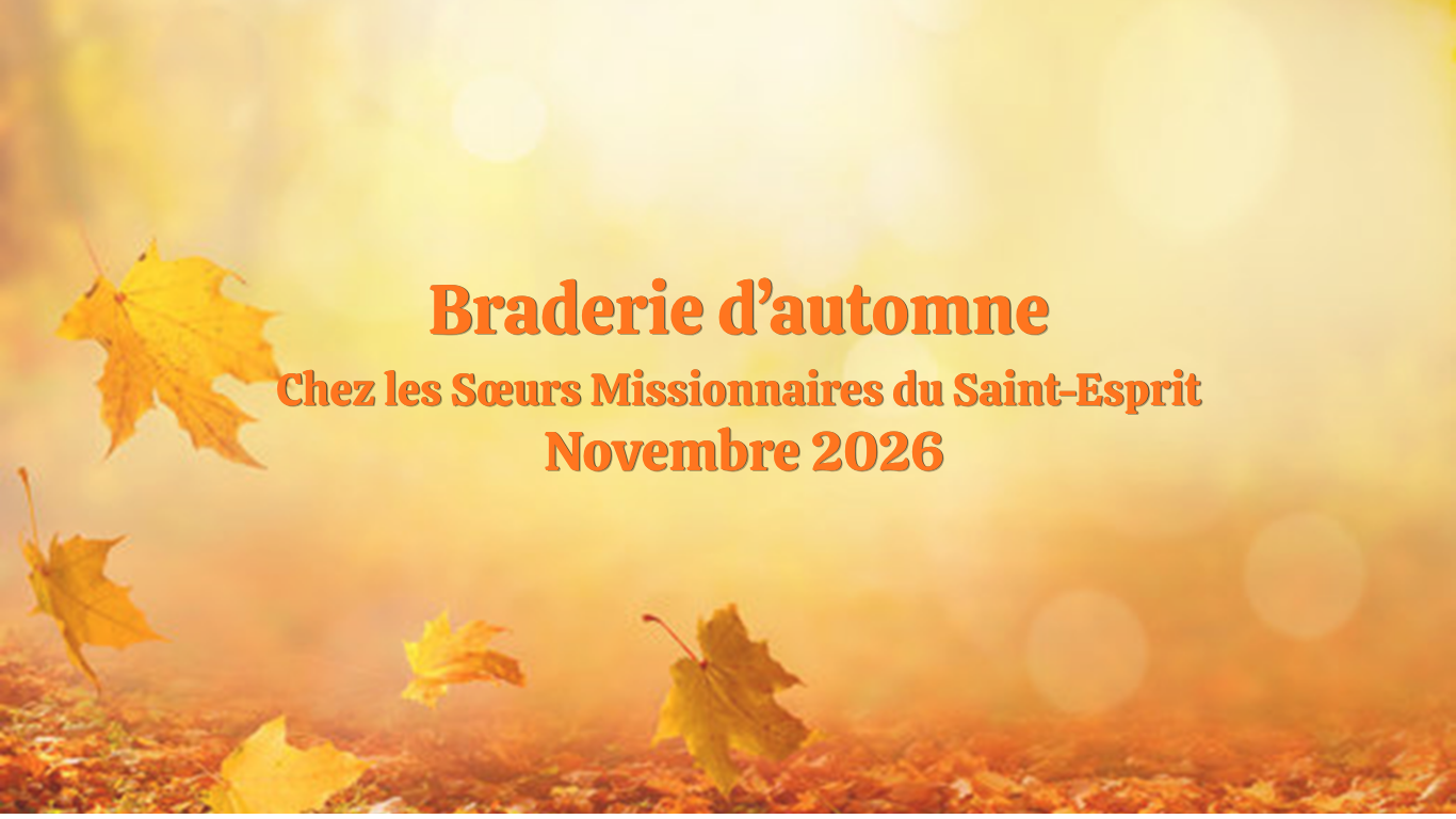 Braderie d’automne à la Maison-mère
